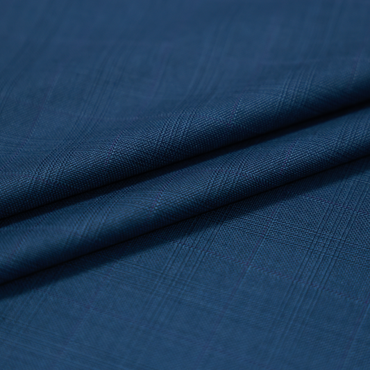 RAYMOND STERLING BLUE CHECKS SUITING