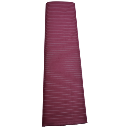 D&J MEHROON STRIPED SUITING