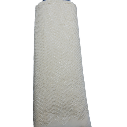 NEMSSIS CREAM EMBROIDERD FABRIC