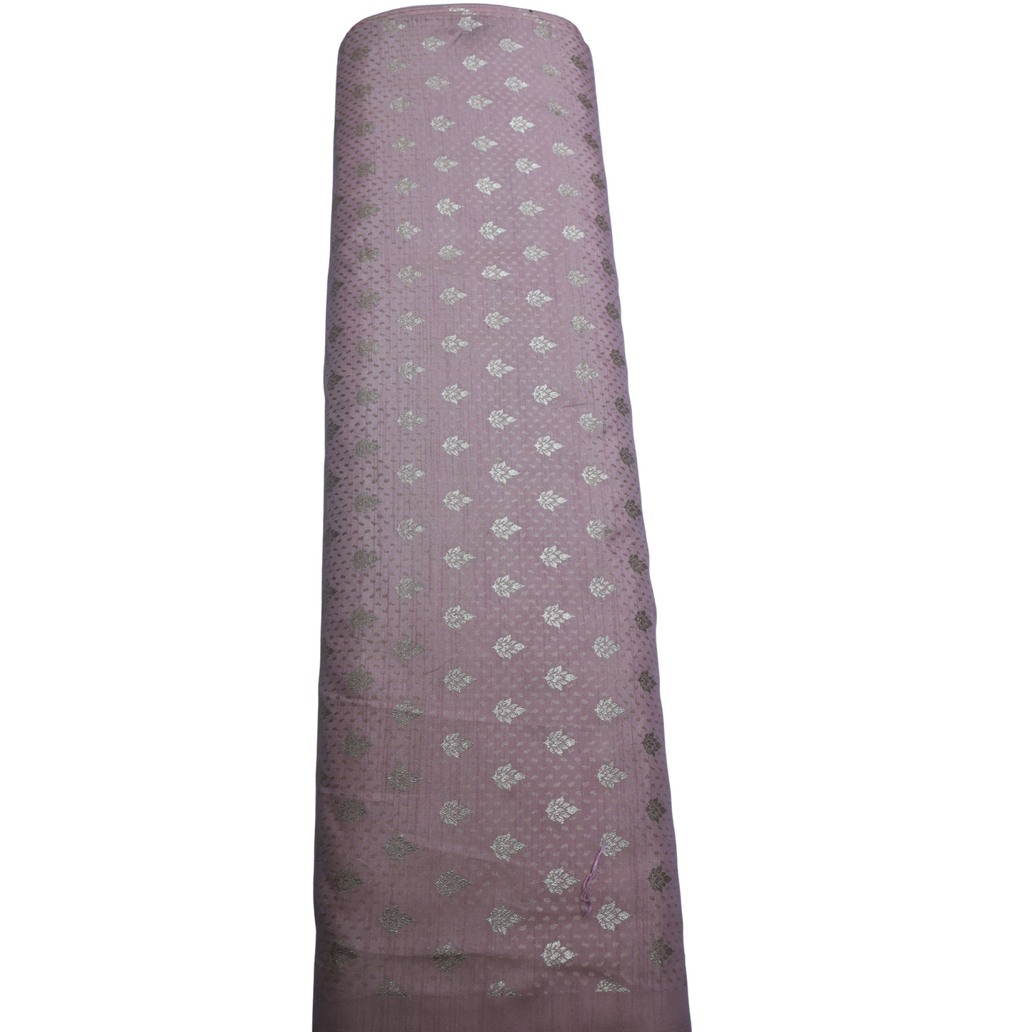RAW SILK PEACH PRINTED FABRIC
