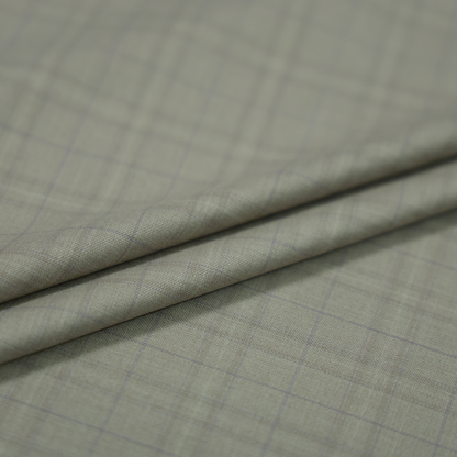 RAYMOND INSTYLO BEIGE CHECKS SUITING