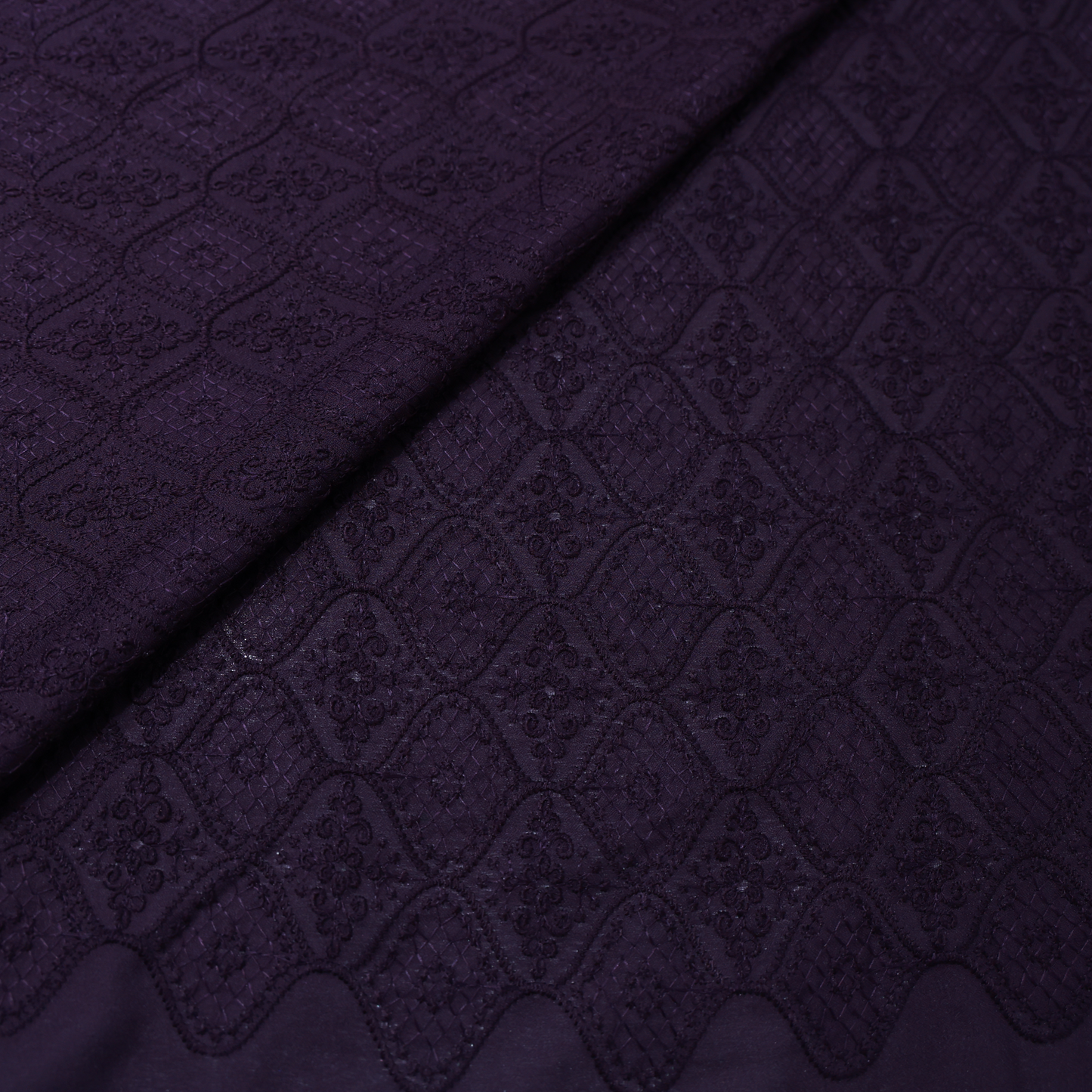 MITVA PURPLE EMBROIDERD  FABRIC
