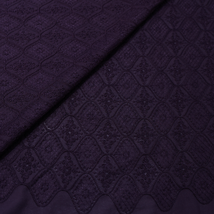 MITVA PURPLE EMBROIDERD  FABRIC