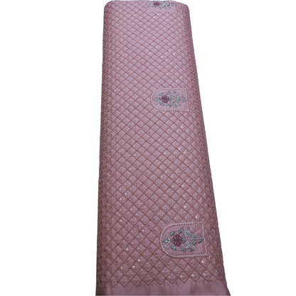 PINK EMBROIDERD SHERWANI FABRIC