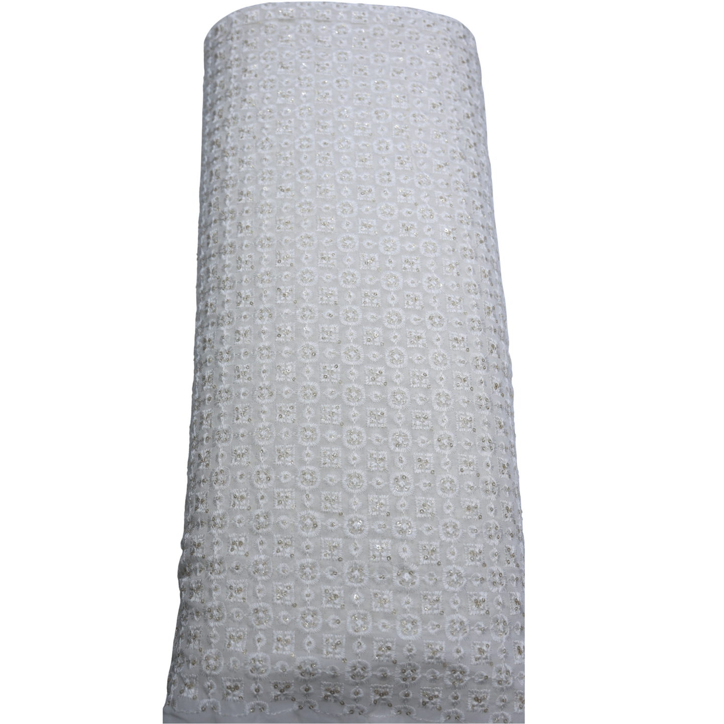 DYEABLE  EMBROIDERD KURTA FABRIC