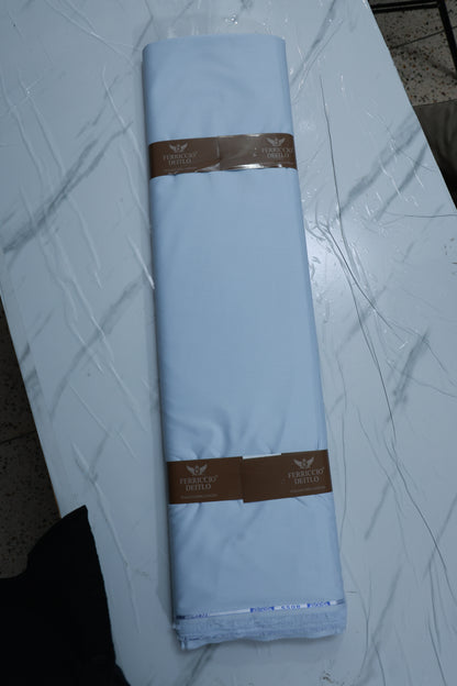 FERRICIO DEITLO BLENDED ANTI WRINKLE SKY SHIRTING