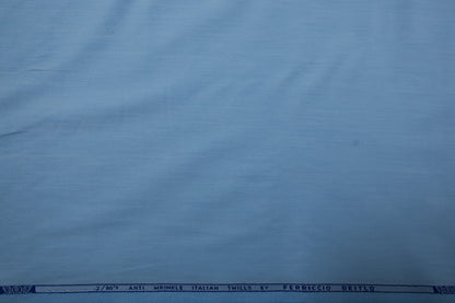 FERRICIO DEITLO ANTIWRINKLE SKY BLUE SHIRTING