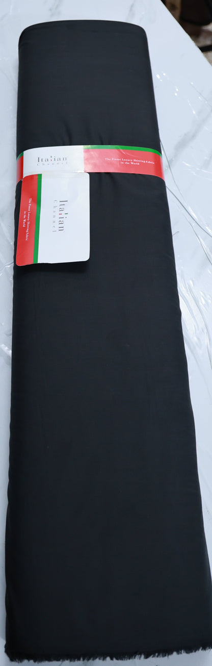 D&J ANTI WRINKLE BLACK SHIRTING