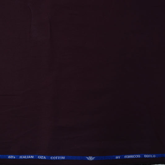 PURE COTTON WINE SHIRTING