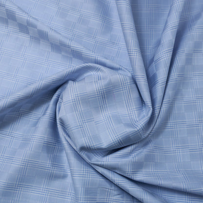 FERRICIO DEITLO GIZA COTTON PURPLE CHECKS SHIRTING
