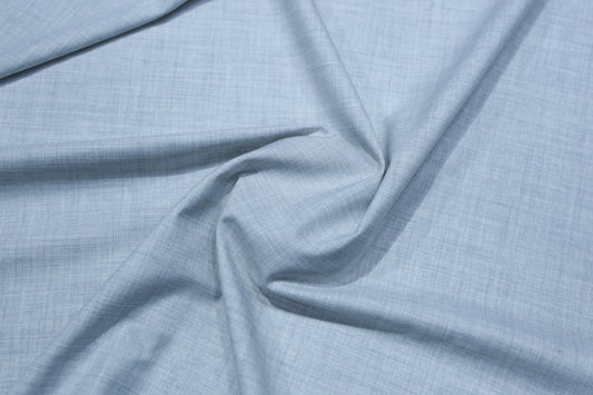 Raymond Checks Poly Viscose Suiting Fabric (Light Grey)