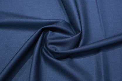 RAYMOND SAPPHIRE MATTY NAVY BLUE WOOL BLENDED SUITING