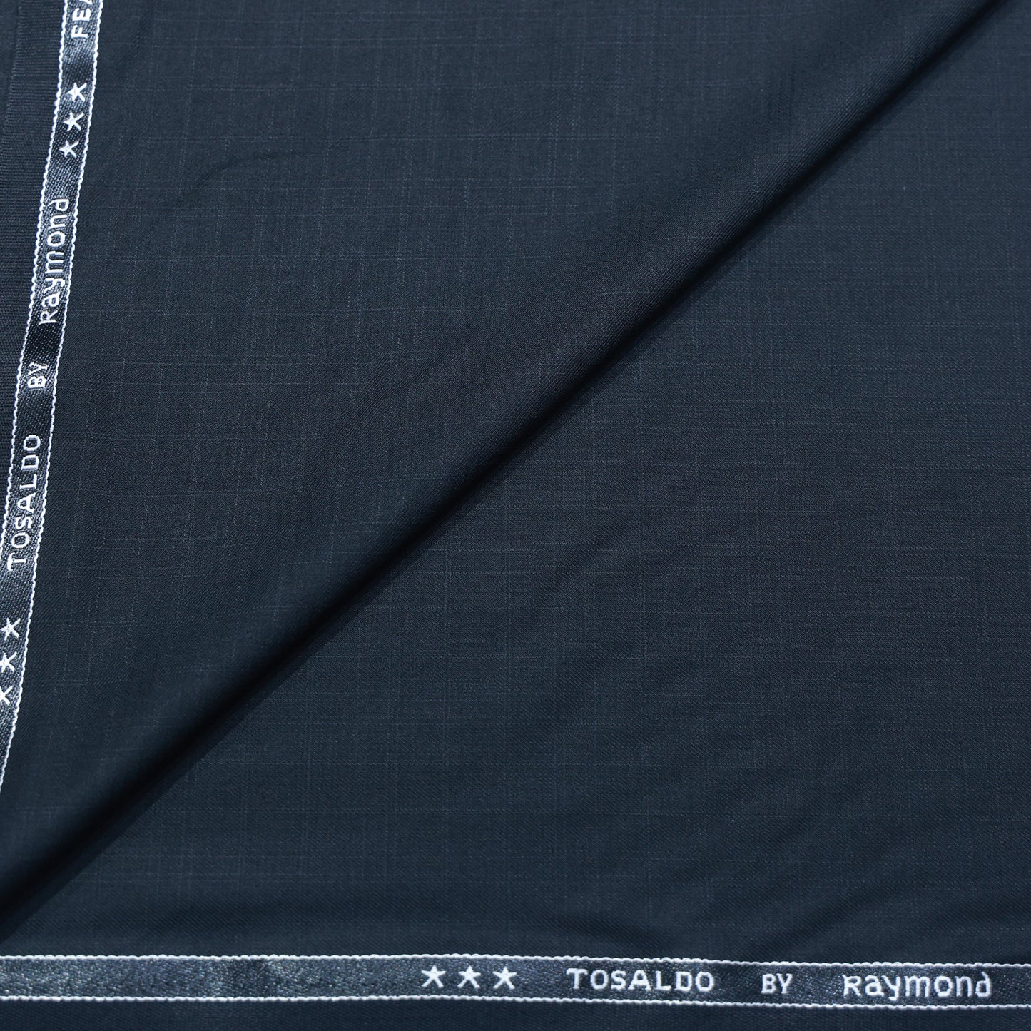 RAYMOND TOSALDO TEXTURED CHECK NAVY BUE CHECK SUITING