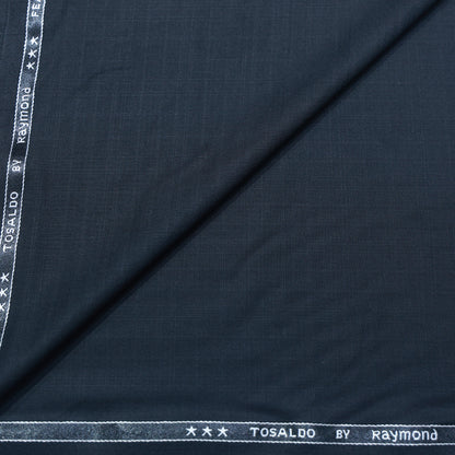 RAYMOND TOSALDO TEXTURED CHECK NAVY BUE CHECK SUITING