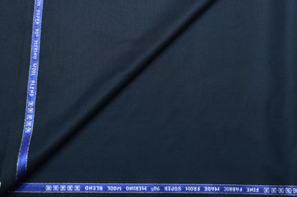 RAYMOND AURICH BLACK WOOL BLENDED SUITING