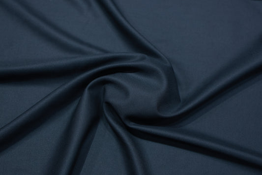 RAYMOND AURICH BLACK WOOL BLENDED SUITING