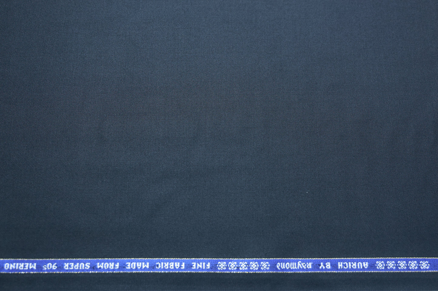 RAYMOND AURICH BLACK WOOL BLENDED SUITING