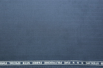 RAYMOND STERLING BLACK STRIP SUITING