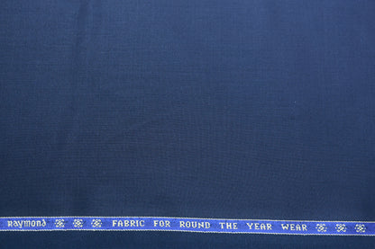 RAYMOND CARIMANTE NAVY BLUE WOOL BLENDED SUITING