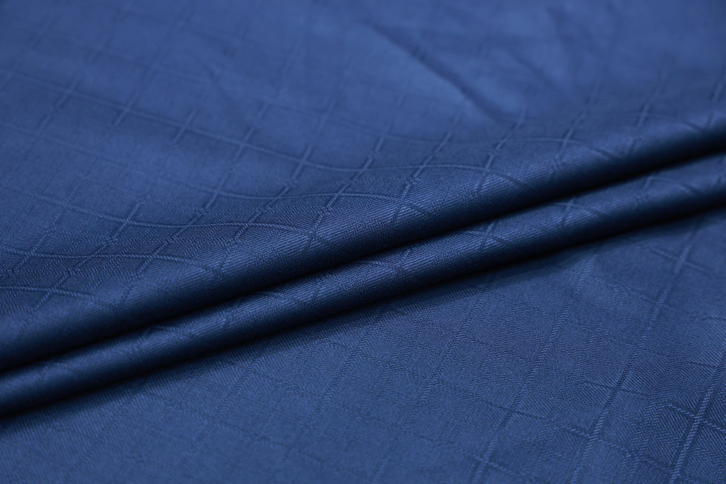 RAYMOND DOLCE VITA BLUE CHECK WOOL BLENDED SUITING