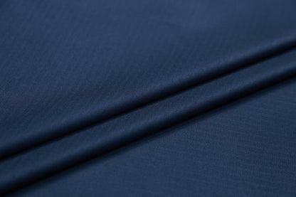 RAYMOND LA BERROS NAVY BLUE SELF WOOL BLENDED SUITING