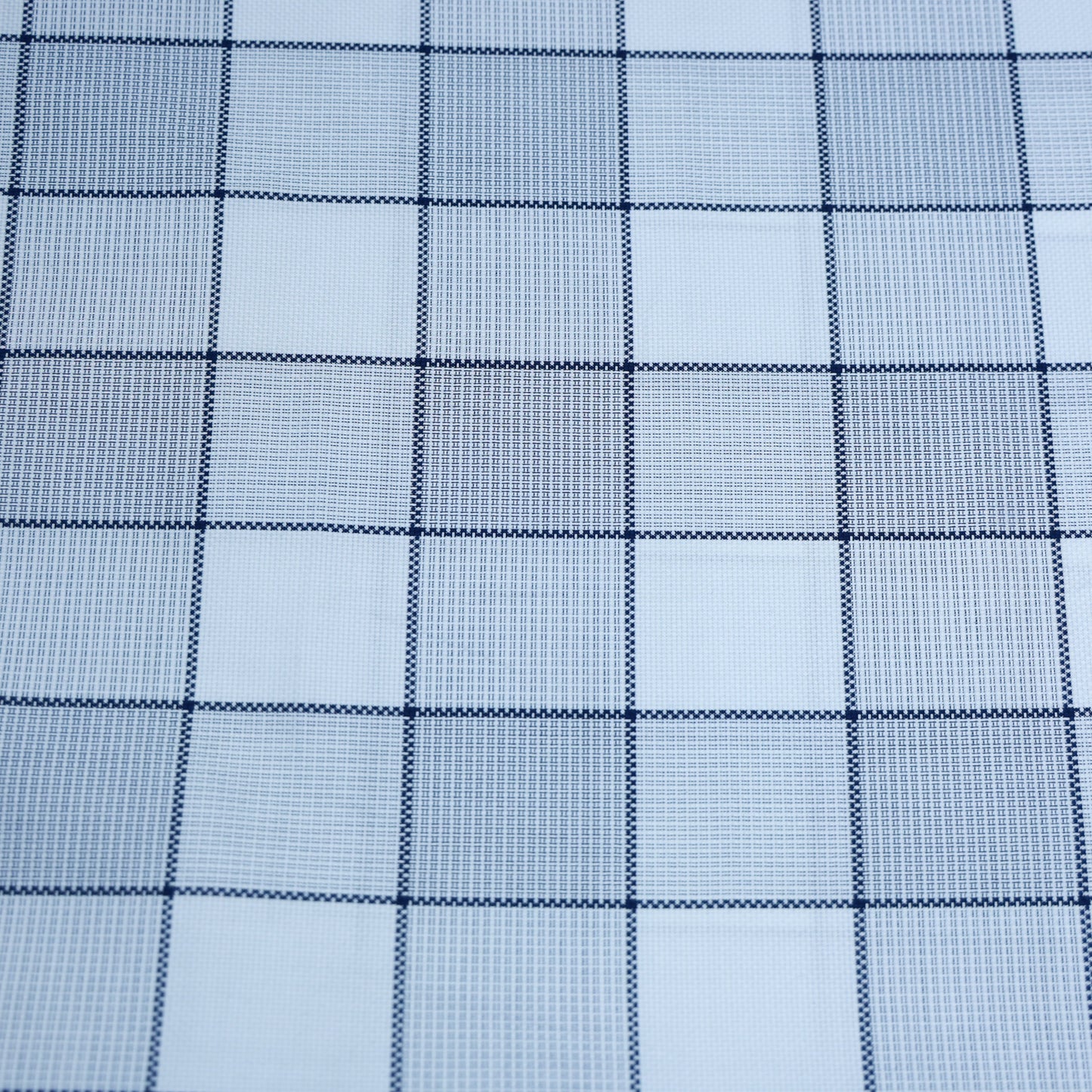 FERRICIO DEITLOWHITE CHECKS PURE COTTON SHIRTING FABRIC