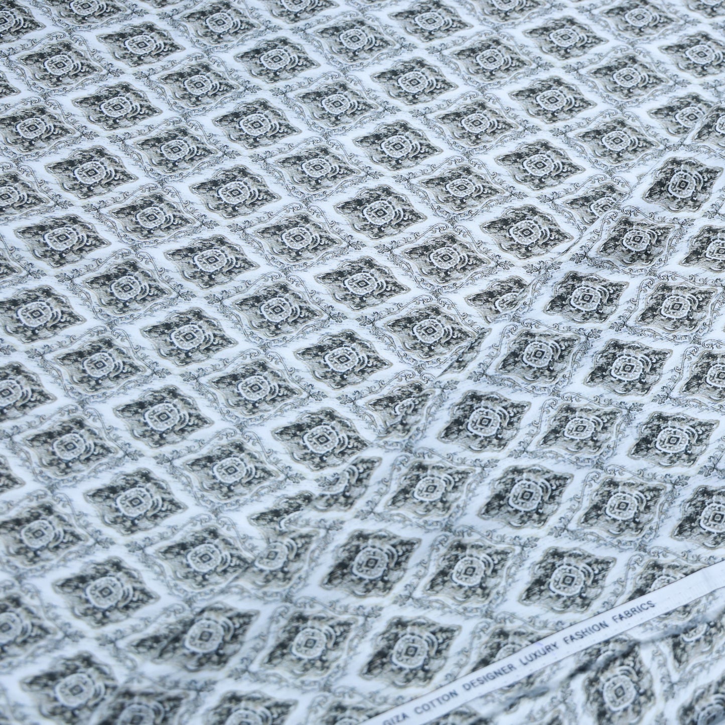 NEMESSIS PURE COTTON BROWN PRINTED SHIRTING