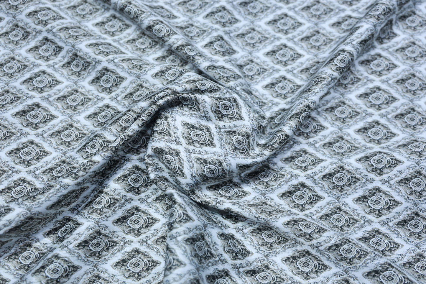 NEMESSIS PURE COTTON BROWN PRINTED SHIRTING