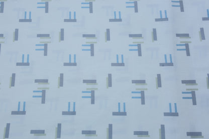 ASOLUTO PURE COTTON WHITE PRINTED SHIRTING