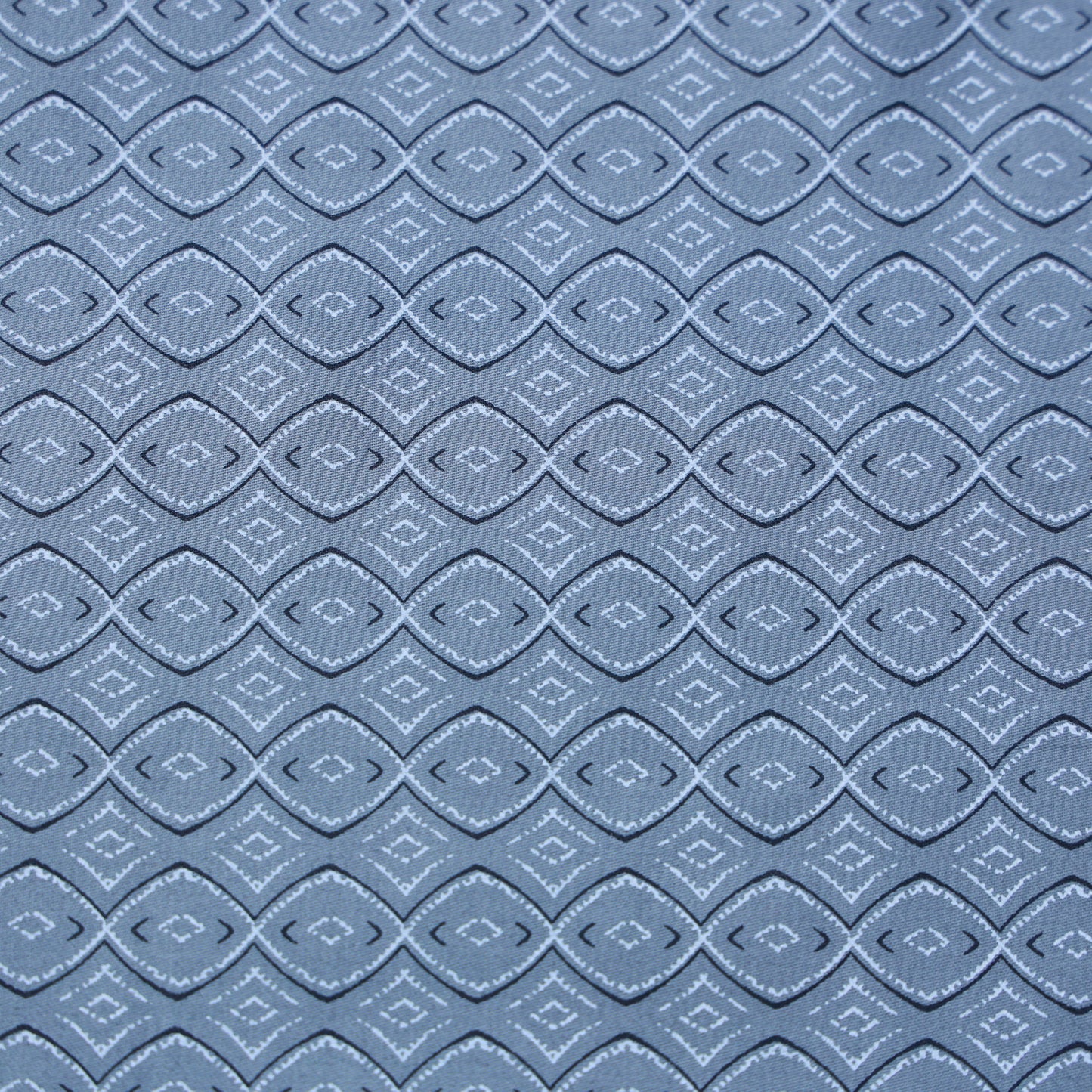 ABSOLUTO PURE COTTON GREY PRINTED SHIRTING FABRIC