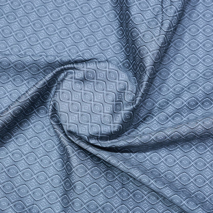 ABSOLUTO PURE COTTON GREY PRINTED SHIRTING FABRIC