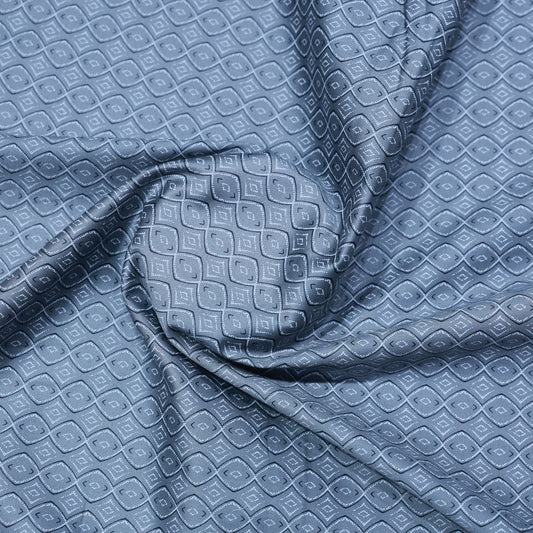 ABSOLUTO PURE COTTON GREY PRINTED SHIRTING FABRIC