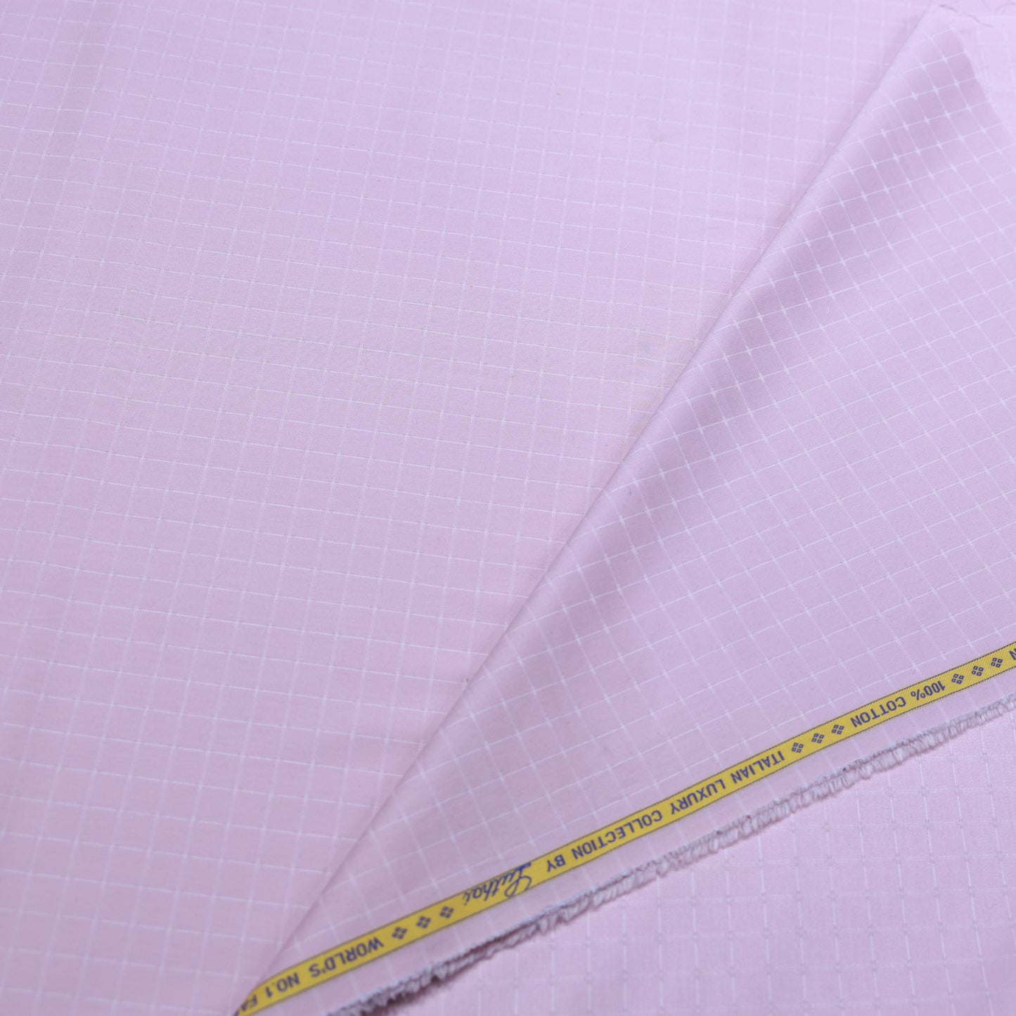 LUTHAI SUPIMA COTTON PINK CHECK SHIRTING