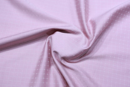 LUTHAI SUPIMA COTTON PINK CHECK SHIRTING