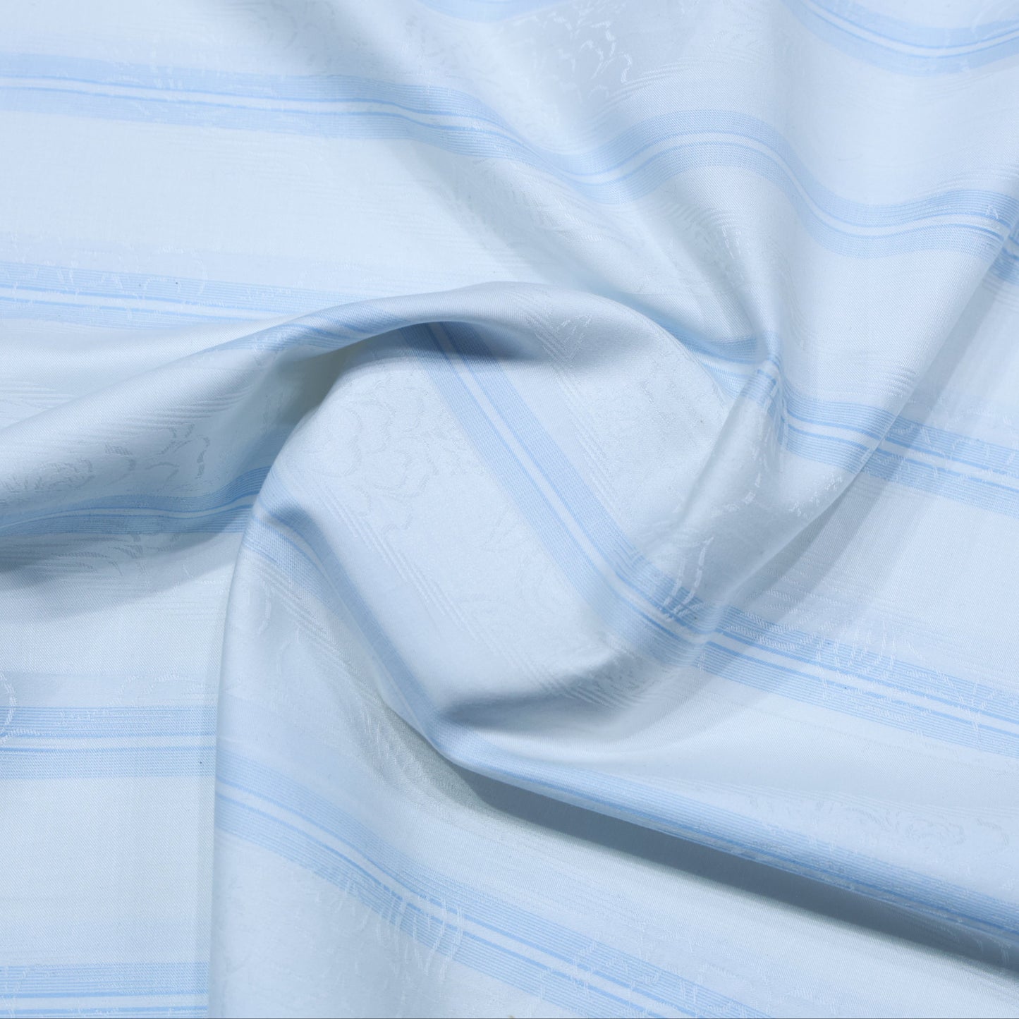 SOKTAS PURE COTTON WHITE PRINTED STRIPE SHIRTING