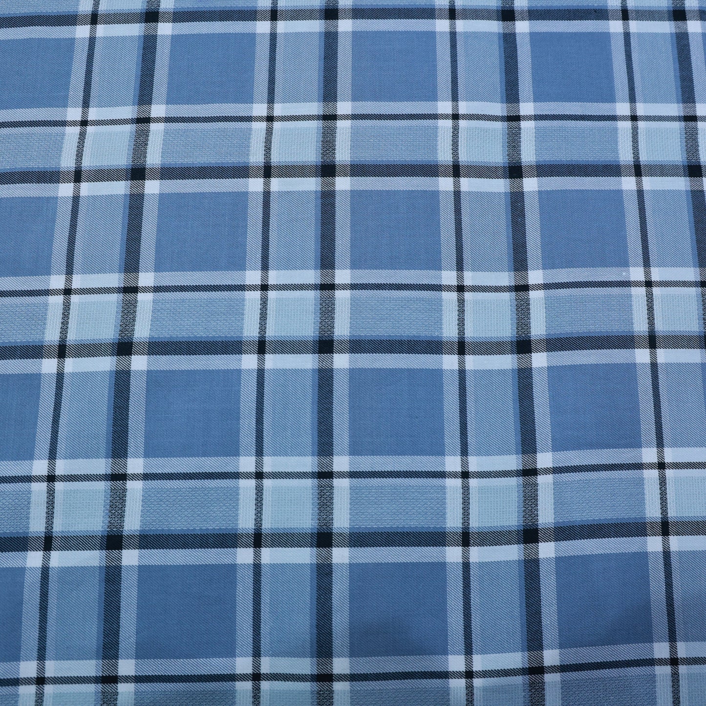 FERRICIO DEITLO PURE COTTON GREY CHECK SHIRTING