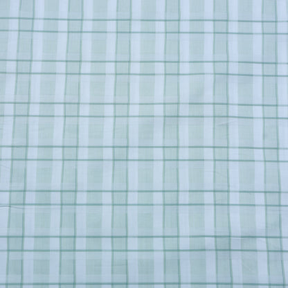 NEMESSIS PURECOTTON WHITE CHECK SHIRTING