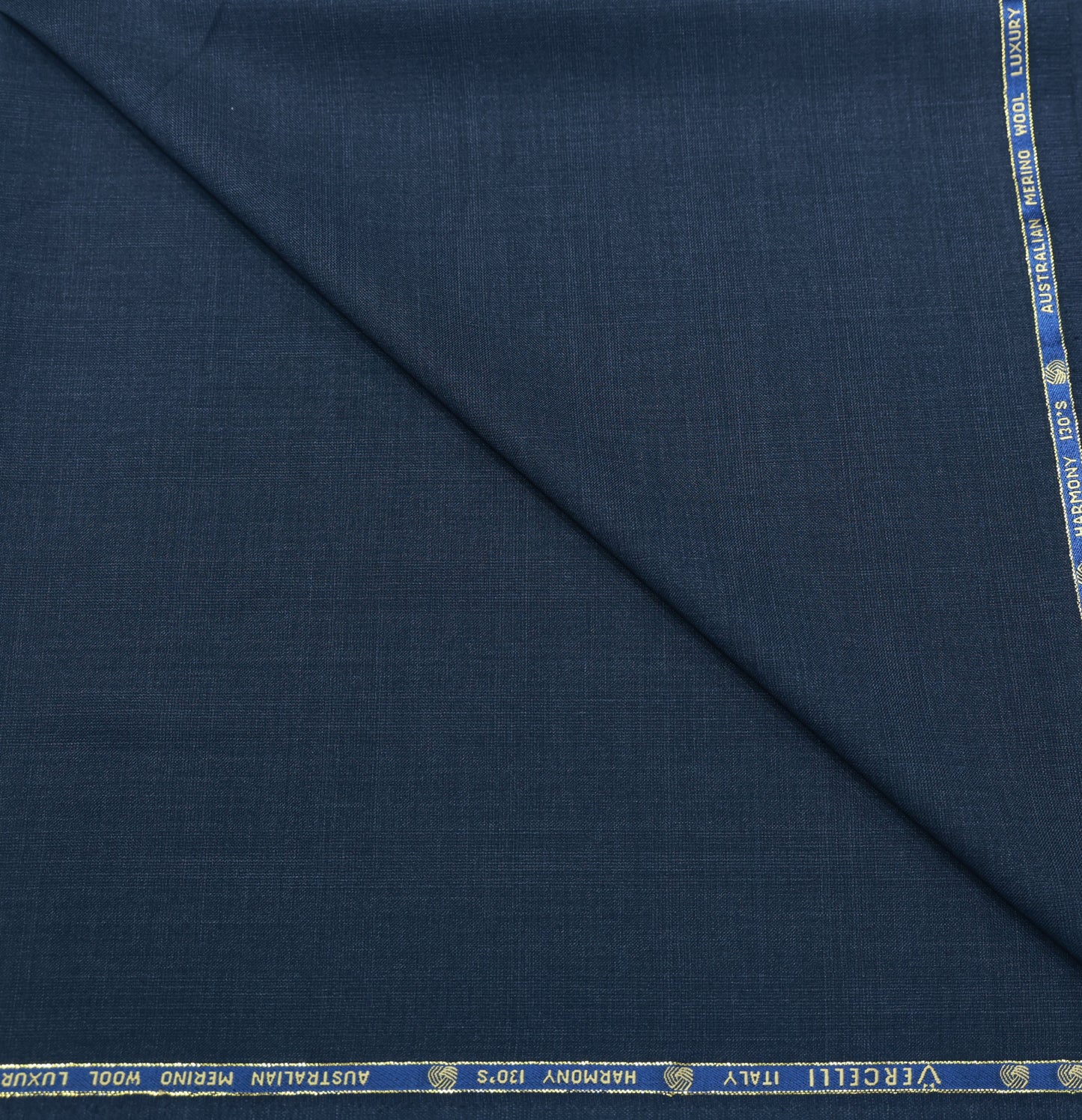 VERCELLI  NAVY BLUE WOOL BLENDED SUITING