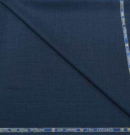 VERCELLI  NAVY BLUE WOOL BLENDED SUITING