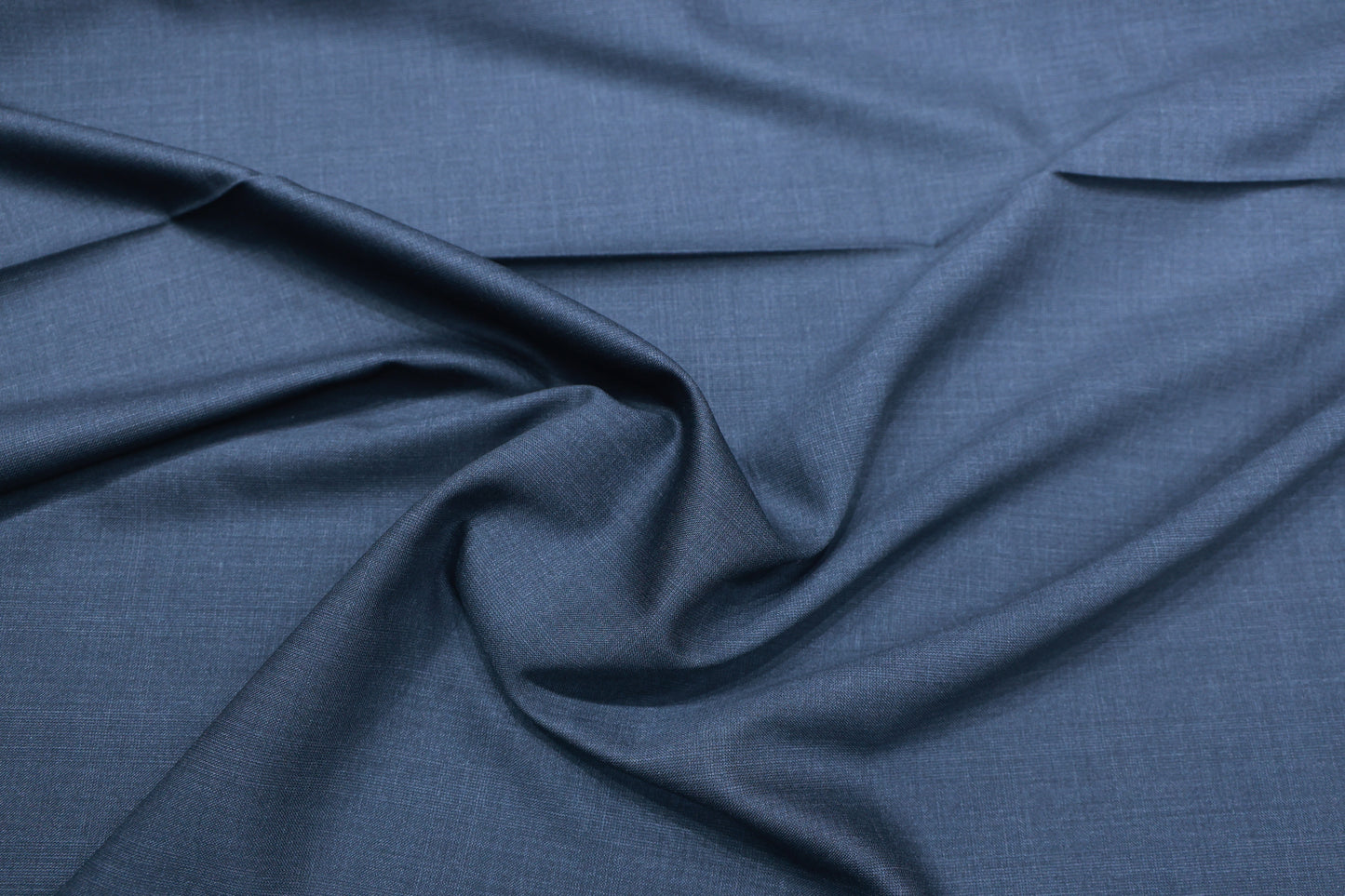 VERCELLI  NAVY BLUE WOOL BLENDED SUITING