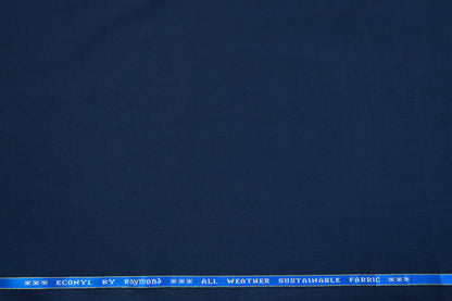 RAYMOND ECONYL WOOL BLENDED BLUE SUITING