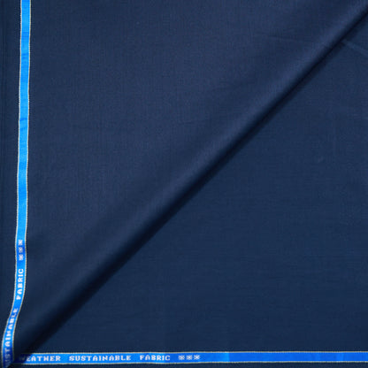 RAYMOND ECONYL WOOL BLENDED BLUE SUITING
