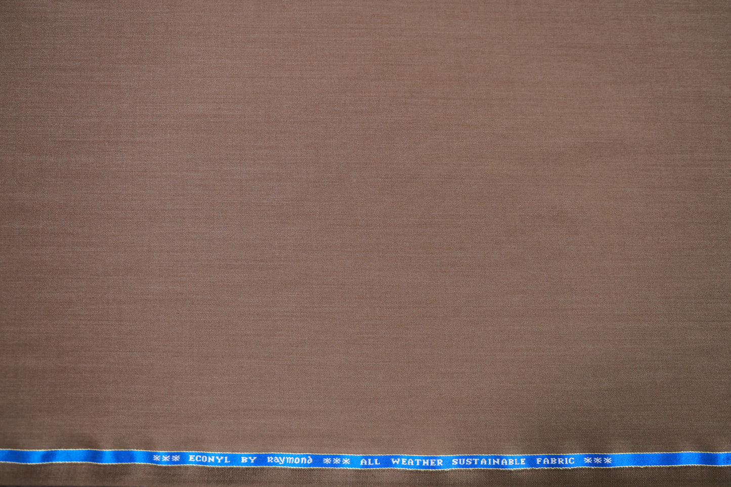 RAYMOND ECONYL WOOL BLENDED BROWN SELF  SUITING