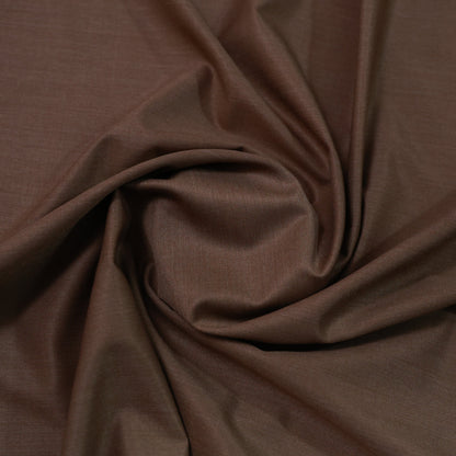 RAYMOND ECONYL WOOL BLENDED BROWN SELF  SUITING