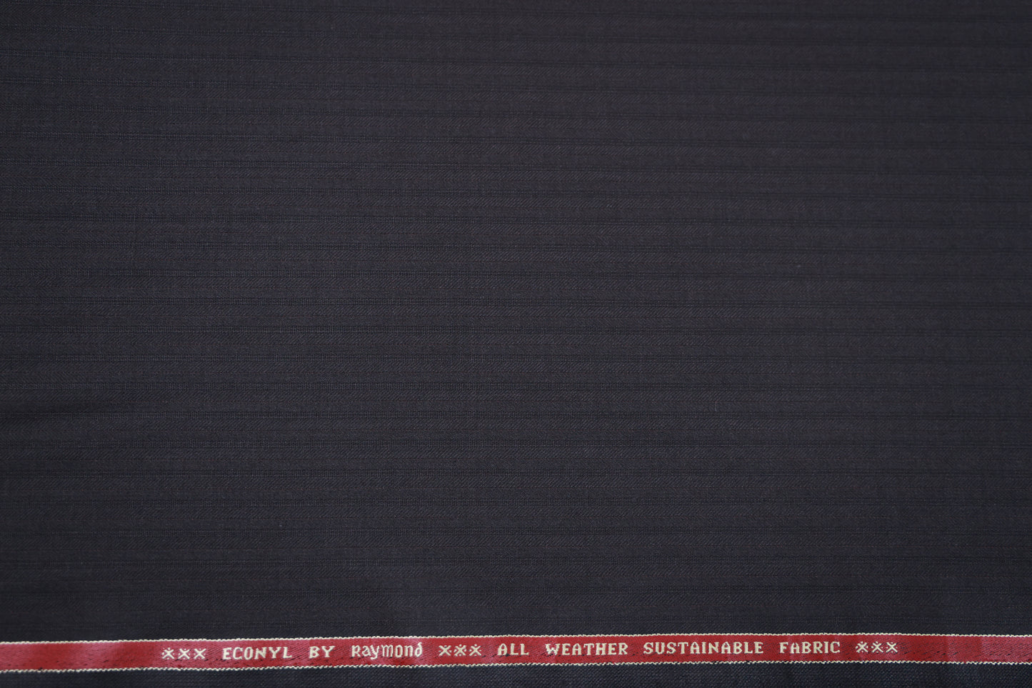RAYMOND ECONYL WOOL BLENDED BROWN SELF STRIPE SUITING