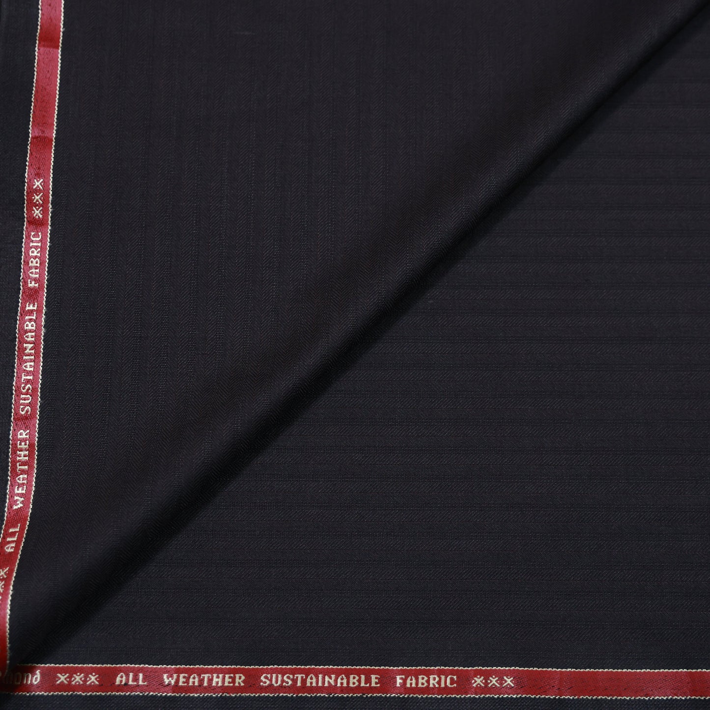 RAYMOND ECONYL WOOL BLENDED BROWN SELF STRIPE SUITING