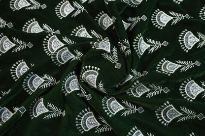 GREEN EMROIDERY VELVET TUXEDO PARTY WEAR
