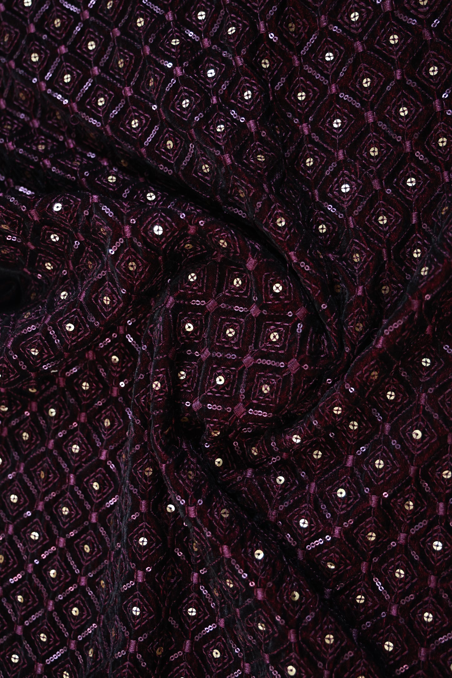 BALCK EMBROIDERY EHTNIC FABRIC