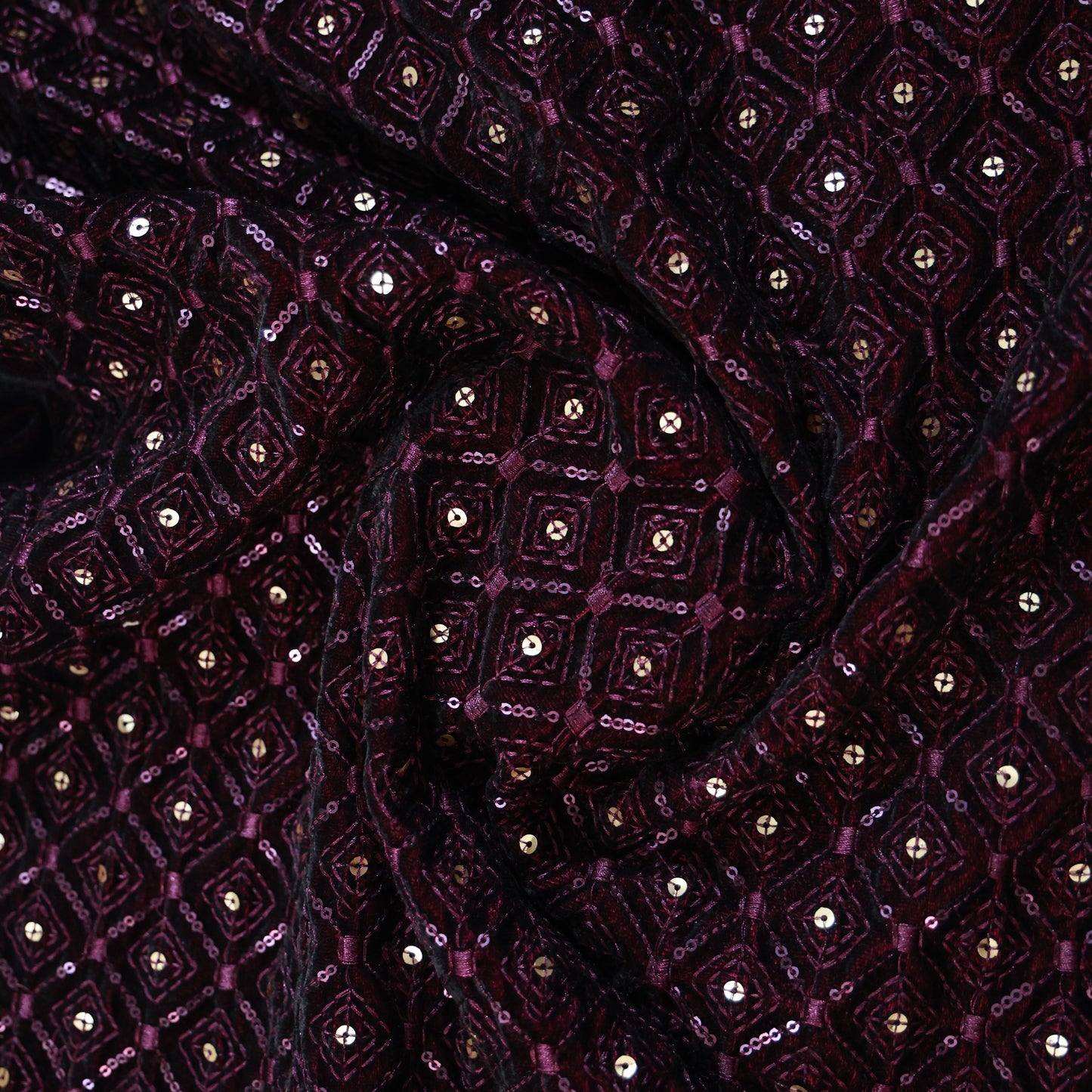 WINE VELVET EMBROIDERY TUXEDO PARTY WEAR