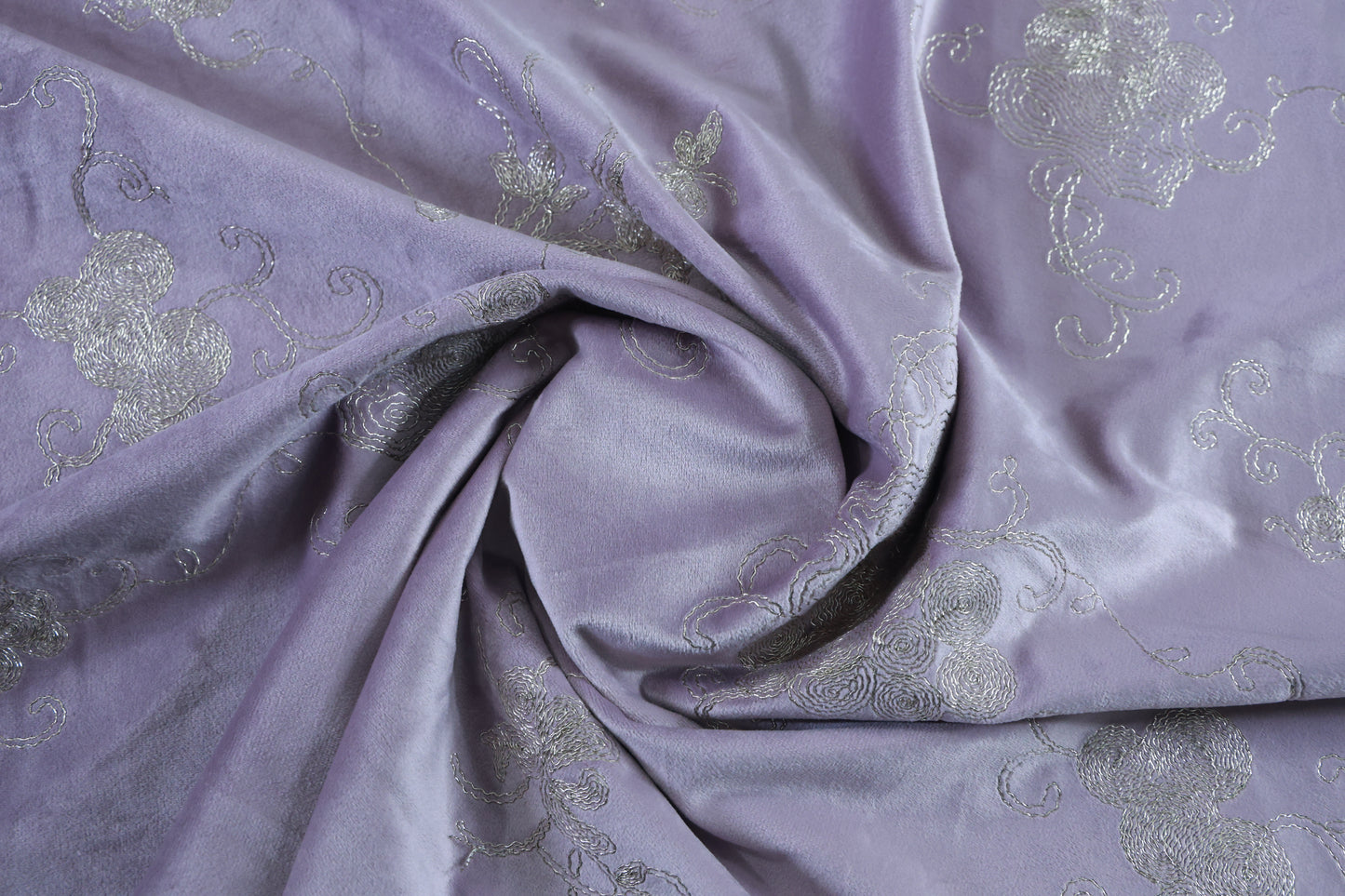 ABSOLUTO MAUVE VELVET EMBROIDERED